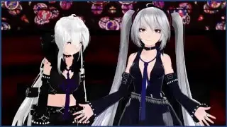 【MMD 弱音ハク AnD 鋼音ミク】 - 『 Middle Fingers Up』