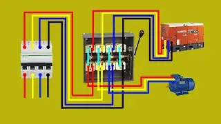 3 phase Manual changeover switch connection