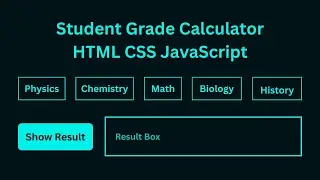 student grade calculator using html css and javascript. source code is free.