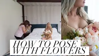 Using flowers as a prop for BOUDOIR portraits plus POSING ideas