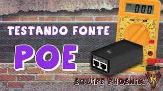 Como Testar Fonte POE com Multímetro Digital - Equipe Phoenix