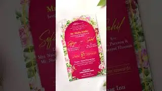 WhatsApp Invitation E-Card || Muslim Wedding Latest Invitation 2024 || KC Effects