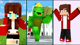 JJ Sister STUCK in Washing Machine | Minecraft Mix