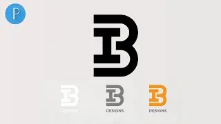 Letter I B | Logo Design | Pixellab | Tutorial | Technical Masood