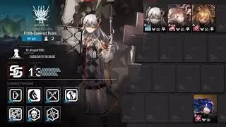 [Arknights] CC#0 Day 6 Frozen Ruins Max Risk Clear with 4 operators