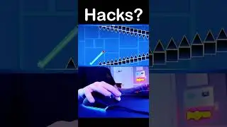Using Hacks On Extreme Geometry Dash Spam! 