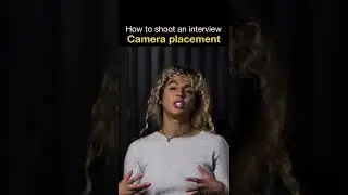 How to shoot an interview - Camera Placement #shorts