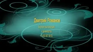 Ведущий Дмитрий Романов