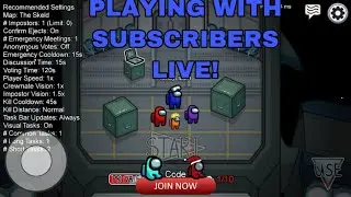 🛑Playing Among Us With VIEWERS LIVE Right Now REAL STREAM!🛑