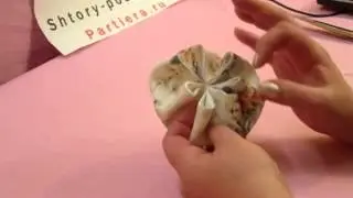 Мастер классы для рукодельниц   оригами из ткани цветок  Циния