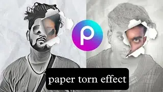 Picsart Pencil Sketch 3D Paper Tron Effect Photo Editing Tutorial || Pencil Sketch Effect in Picsart