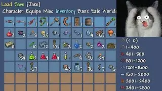 Как открыть все вещи в Terraria