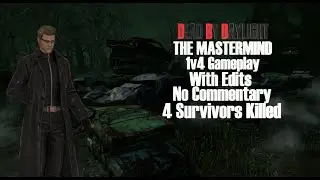 Dead By Daylight Wesker 1v4 Gameplay [With Edits + No Commentary] Wreckers' Yard