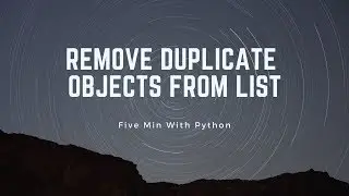 Remove Duplicate Elements in List