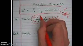 Zero and Negative Exponents
