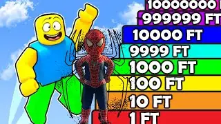 ZIP ZIP ZIPLAMA TAAAAAAAAAAAAAAAAAAA TEPEYE KADAR ZIPLADIM ROBLOX+1 Jump Power Every Second #roblox