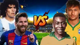 Maradona Messi vs Neymar Pele🔥💪