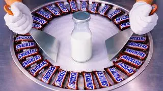 How To Turn Snickers Into Ice Cream Rolls | ASMR