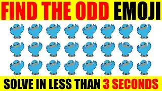 Find the ODD Emoji Challenge: Test Your Sharp Eyes | Can You Spot the Hidden Digits? Brain Therapy