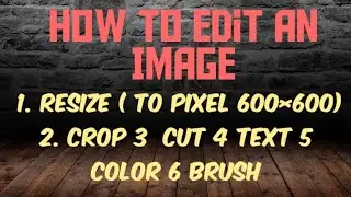 How to Edit an Image