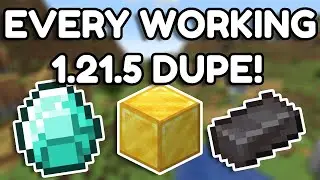 EVERY Working Minecraft Duplication Glitch for Java 1.21.5!