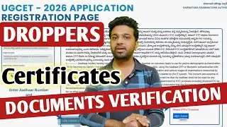 Good News for KCET 2026 Droppers | Where to go for KCET Document Verification? | Study Certificates