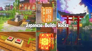 Top 10 Tiny Japanese Build Hacks I Minecraft Asian Build İdeas ⛩️