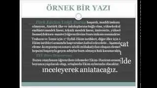 Yazı Nasıl Yazılır