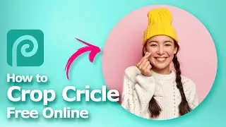 How to crop circle image online free with Photopea