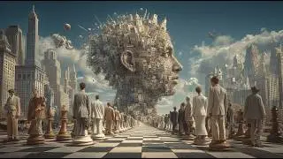 The City of Silent Pawns | Surreal AI Art City Vibes