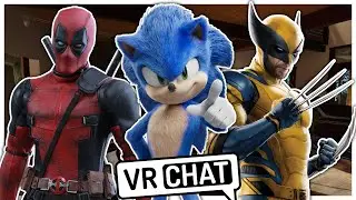 Movie Sonic Meets Deadpool And Wolverine In VRCHAT!!
