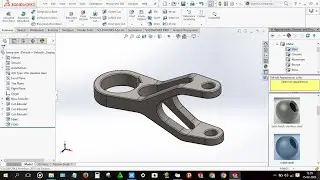 How to design Swing arm in suspension assembly in solidworks