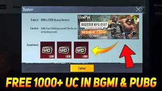 😍FREE 1000+ UC IN BGMI - BIGGEST FREE UC UNIPIN EVENT IS HERE 