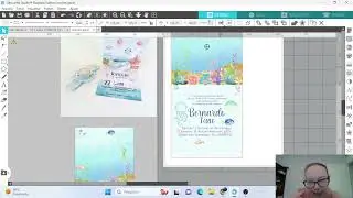 Silhouette Studio - Criando convite Fundo do Mar