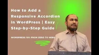 How to Add Responsive Accordion Collapse In Wordpress