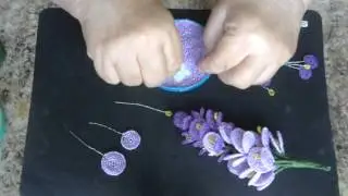 Гроздь глицинии из бисера.  Мастер - класс. Бисероплетение.