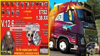 Top 5 Most Powerful Engines [Pack Powerful Engines + Gearboxes]:- ETS 2 1.40-1.36