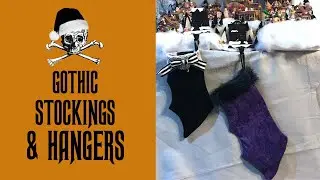 Gothic Christmas Stockings & Haunted House Stocking Hangers | Creepmas Crafts | HalloQueenie
