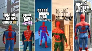 Evolution of Spider-Man in GTA Games Jumping from buildings (2001 - 2024)