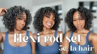 FLEXI ROD SET on NATURAL HAIR (4a/3c) FT MIELLE ORGANICS