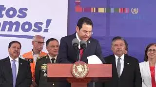 Presidente Jimmy Morales llama a guatemaltecos a abrir su puerta