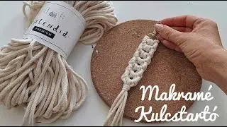Makramé Kulcstartó készítés / Macrame Keychain Tutorial video 2024
