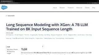 Building a summarizer using XGen-7b: Fully open source LLM by Salesforce