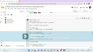 Detect corners with harris corner detctor in open cv