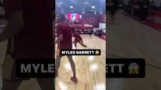 There’s nothing Myles Garrett can’t do 💪🔥 (🎥: Cavs/IG)