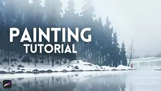 How to Paint in Procreate - Snow Forest Full Length Tutorial