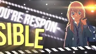 AMV Typography - Tears On My Piano || Alight Motion [ Free Preset! ]