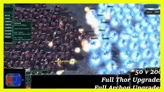 50 THORS vs 200 ARCHONS!! [STARCRAFT 2]
