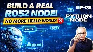 Build Your First REAL ROS2 Python Node 🔥 | Simulated Temperature Sensor (Mac M4 + Docker)