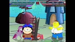 MUGEN Fight - Karate SpongeBob & Pinkamena vs. Wendy Testaburger & Peter Griffin